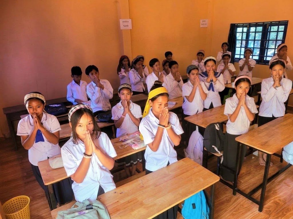 Cham ethnic minority students at Chankiek school